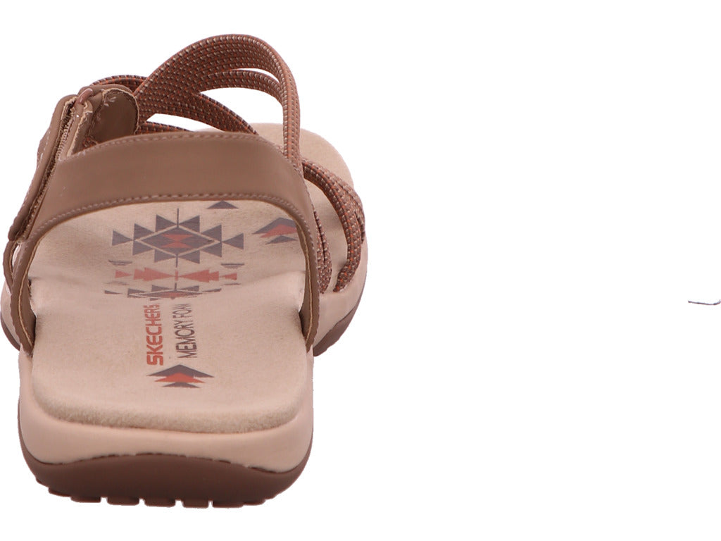 Skechers Damen Sandalette Reggae Slim-Summer Of Fun in braun