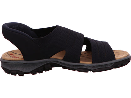 Rieker Damen Sandalette  in blau-kombiniert