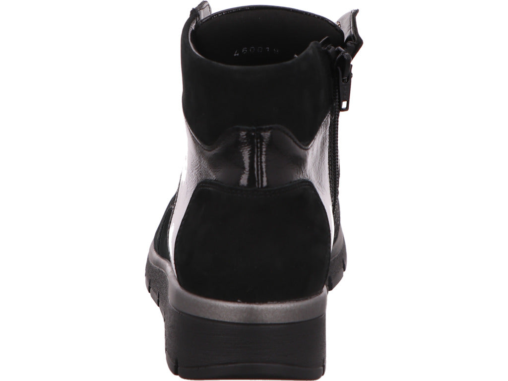 Waldläufer Damen Stiefel K-Ramona in schwarz