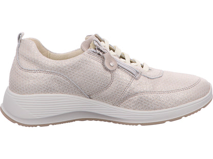Waldläufer Damen Schnürschuh K-Kalea in grau-bunt-kombiniert