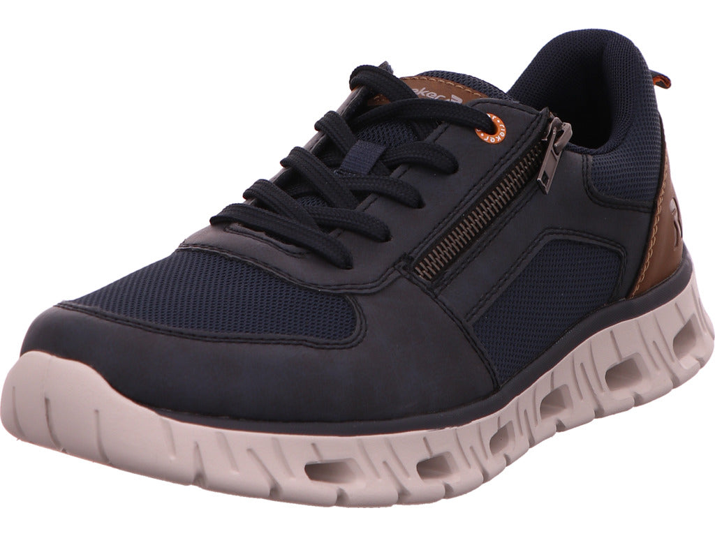 Rieker Herren Sneaker  in blau-bunt-kombiniert