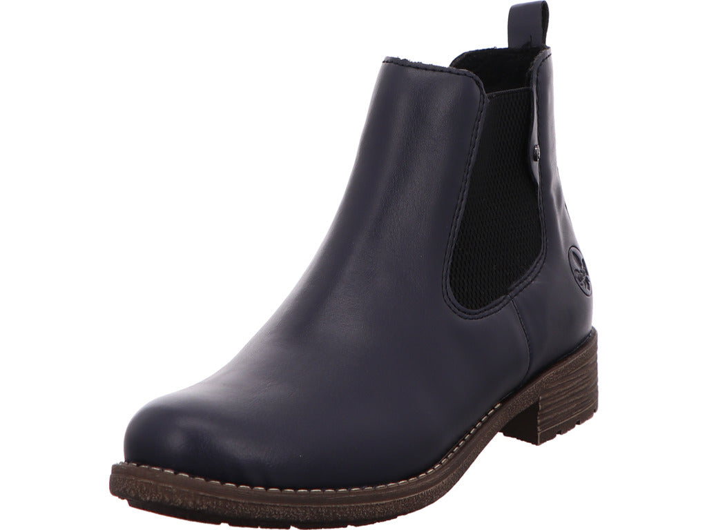 Rieker Damen Stiefel  in blau-bunt-kombiniert