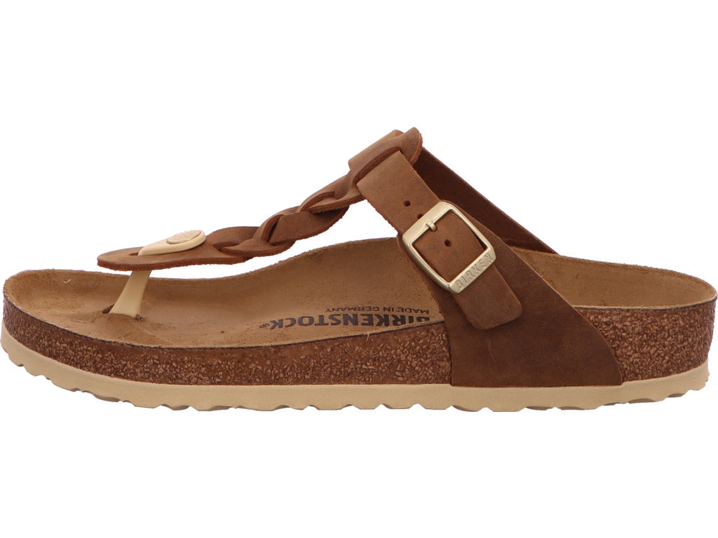 Birkenstock Damen Pantolette Gizeh in hellbraun