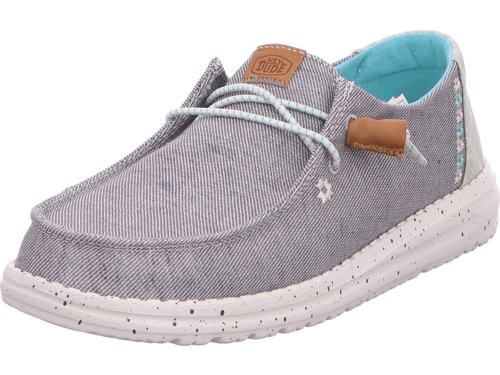 Hey Dude Damen Slipper Wendy Heathered Slub in grau