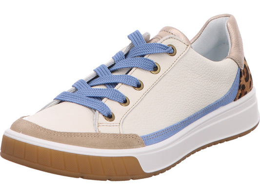 Ara damessneakers Rom 2.0 in een wit-multicolor combinatie