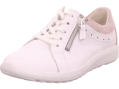 Waldläufer Damen Schnürschuh K-Ira in weiß-bunt-kombiniert