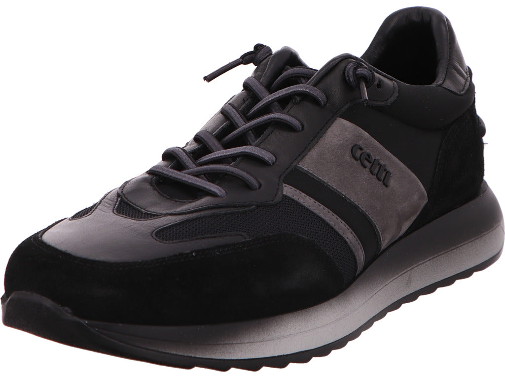 Cetti Herren Sneaker C848 in schwarz-bunt-kombiniert