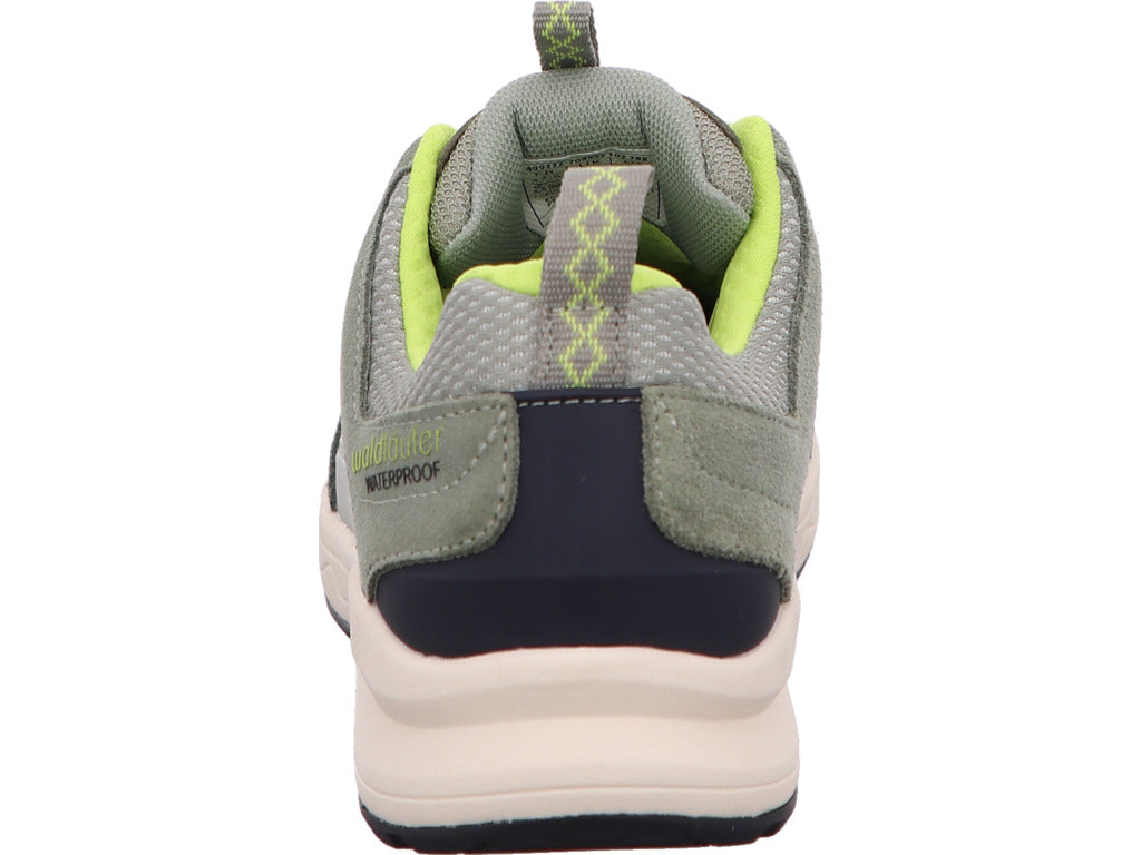 Waldläufer Damen Schnürschuh H-Freya in grau-bunt-kombiniert