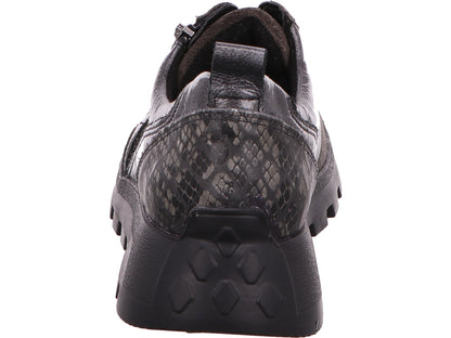 Waldläufer Damen Schnürschuh H-Amiata in grau-kombiniert