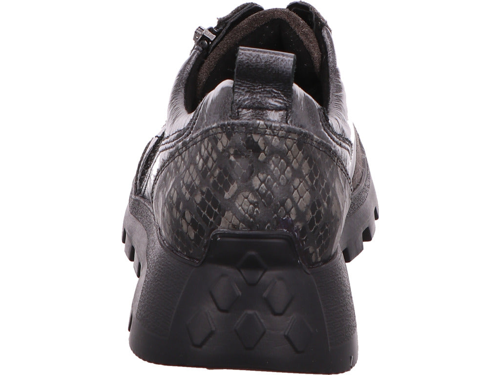 Waldläufer Damen Schnürschuh H-Amiata in grau-kombiniert