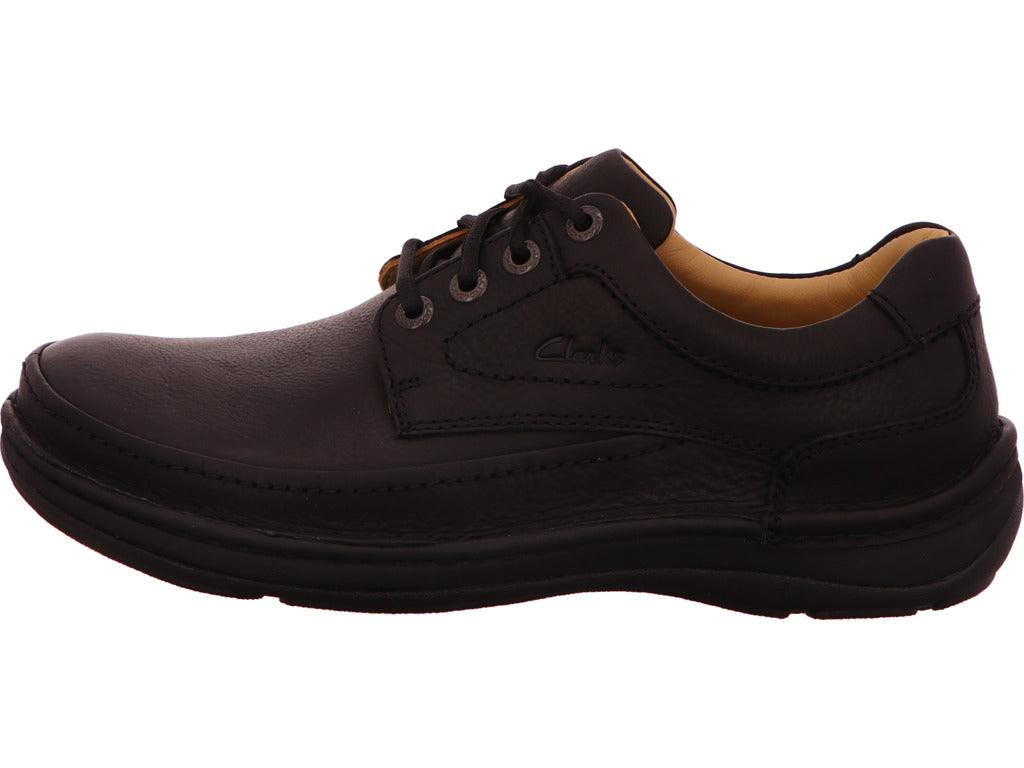 Clarks Herren Halbschuh Nature Three in schwarz