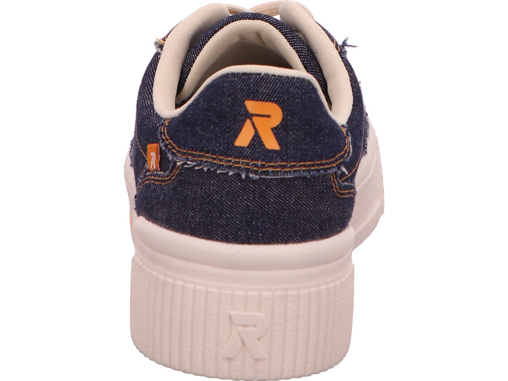 Rieker Damen Sneaker Revolution in blau-kombiniert
