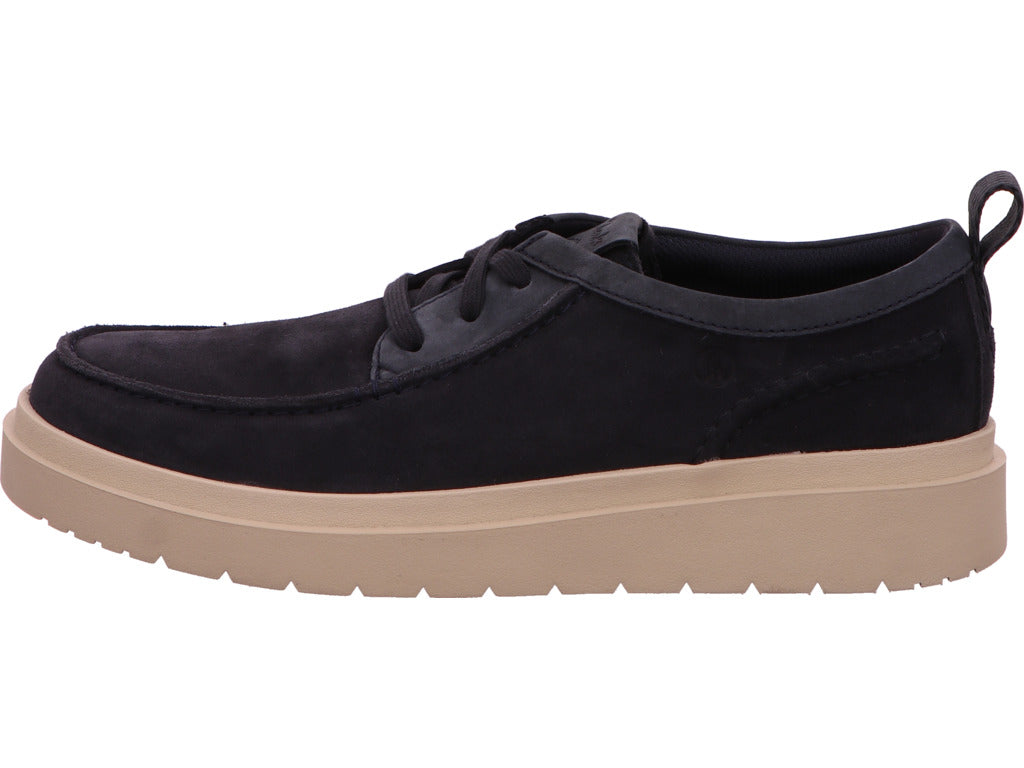 Clarks Herren Halbschuh Polden Moc in dunkelblau
