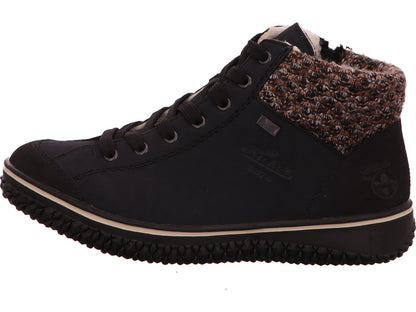 Rieker Damen Stiefel  in blau-bunt-kombiniert