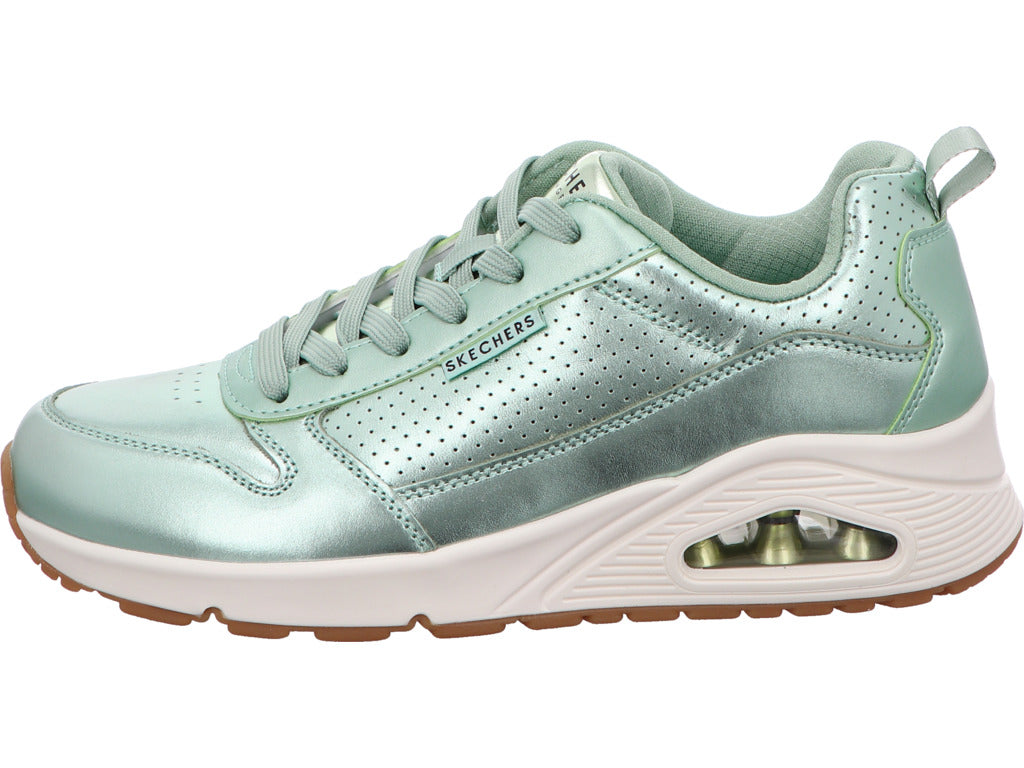 Skechers damessneakers Uno - Metallixs in groen