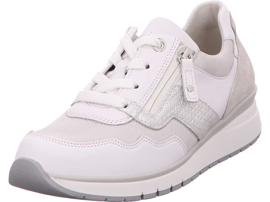 Gabor Comfort damessneakers in een combinatie van wit en meerdere kleuren.
