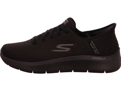 Skechers Herren Slipper Flex-New World in schwarz
