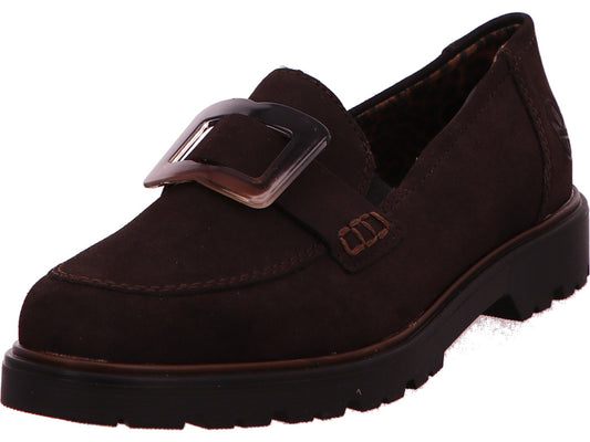 Rieker Damen Slipper  in dunkelbraun