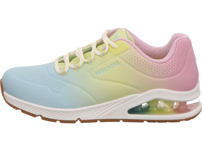 Skechers Damen Sneaker Uno 2-Color Waves in weiß-schwarz-kombiniert