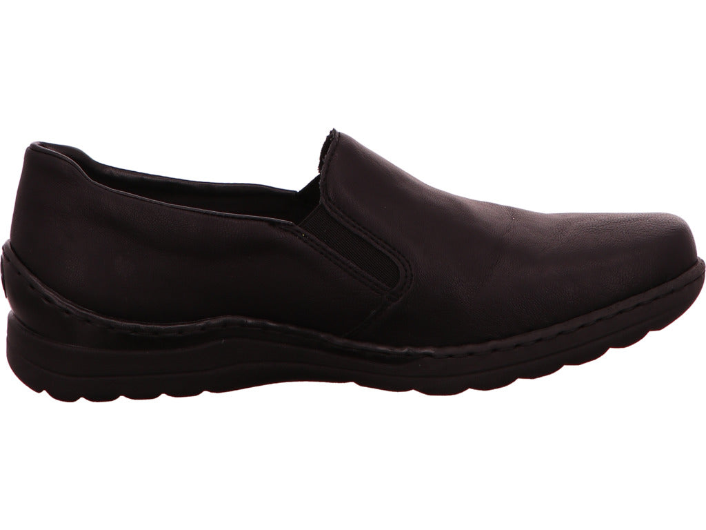 Rieker Damen Slipper  in schwarz