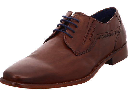 Bugatti Arturo herenschoen met veters in lichtbruin.