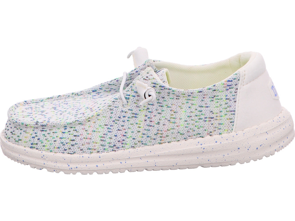 Hey Dude Damen Slipper Wendy Sequin Lace in weiß-bunt-kombiniert