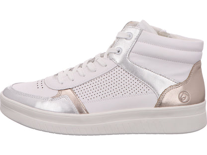 Remonte Damen Stiefel  in weiß-bunt-kombiniert