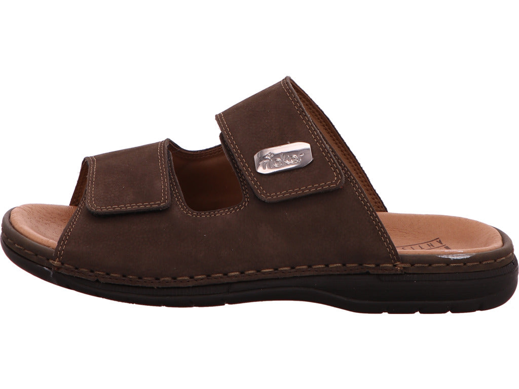 Rieker Herren Pantolette  in dunkelbraun