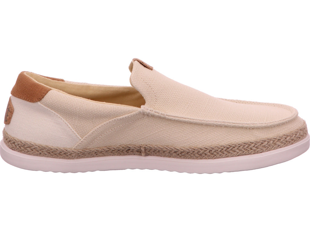 Hey Dude Herren Slipper Harbor Lo Loafer Espadrille in beige