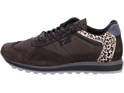 Cetti damessneakers C848 Sra in een combinatie van zwart en meerdere kleuren.