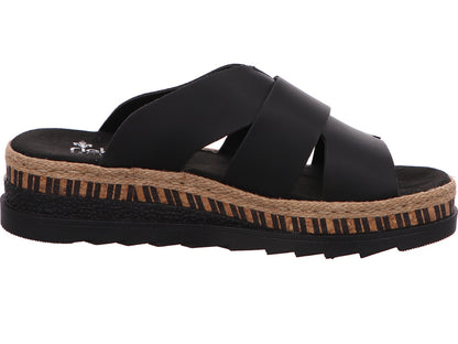Rieker Damen Pantolette  in schwarz