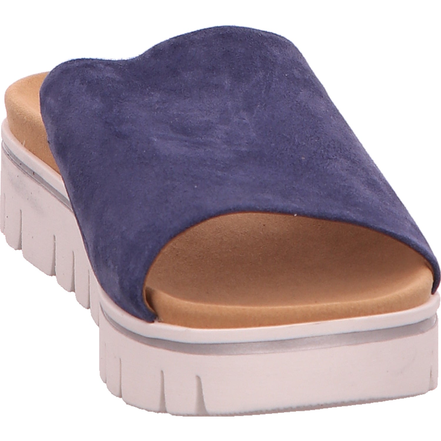 Gabor Comfort Pantolette Sandalette Damen Blau York Leder   Bild6