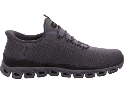 Skechers Herren Slipper Glide Step Noxus in grau-bunt-kombiniert