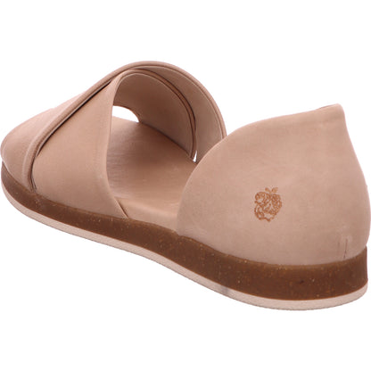 Apple of Eden Sandalette Sommerschuh Freizeit Damen Beige Rauhleder   Bild3