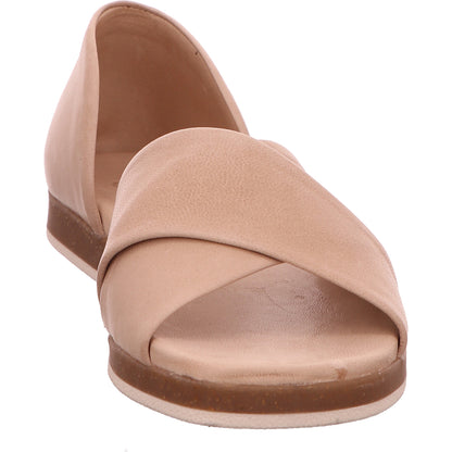 Apple of Eden Sandalette Sommerschuh Freizeit Damen Beige Rauhleder   Bild6