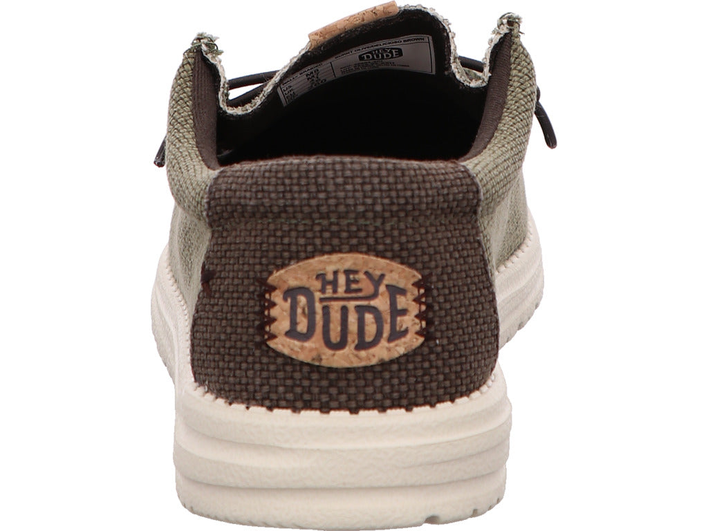 Hey Dude Herren Slipper Wally Braided in oliv
