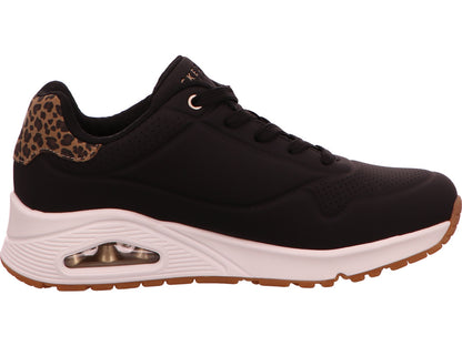 Skechers Damen Sneaker Uno Jungle Nite in schwarz-bunt-kombiniert