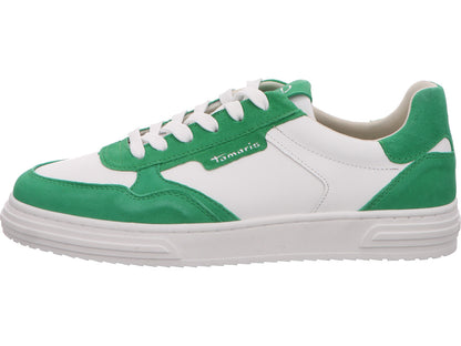 Tamaris damessneakers in een groen-multicolor combinatie