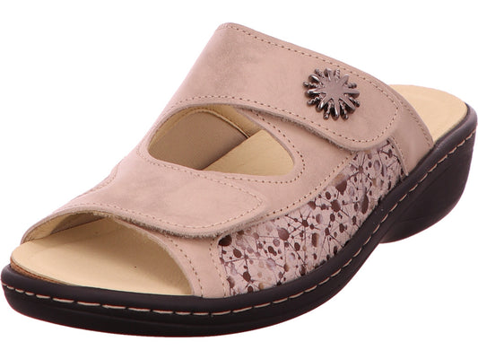 Longo Damen Pantolette  in taupe