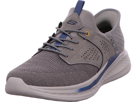 Skechers Herren Slipper Slade - Caster in grau-bunt-kombiniert