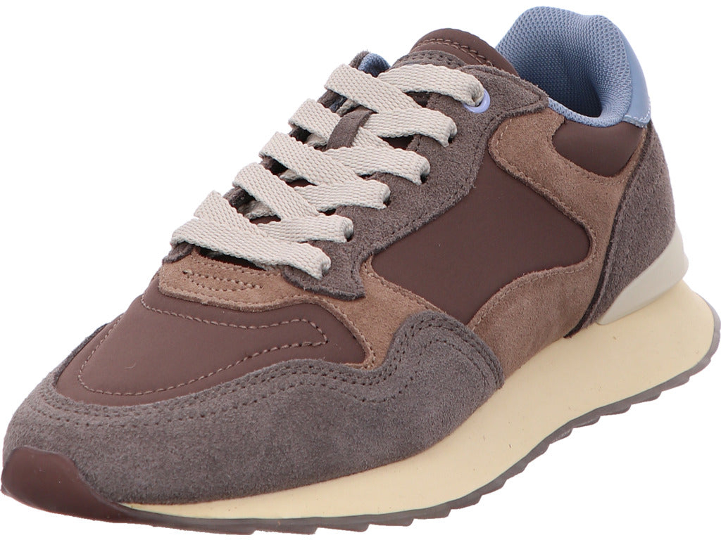 HOFF damessneakers City Berlin Man in een bruin-multicolor combinatie