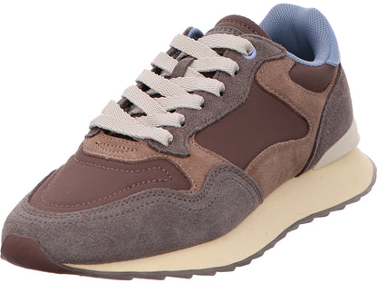 HOFF damessneakers City Berlin Man in een bruin-multicolor combinatie