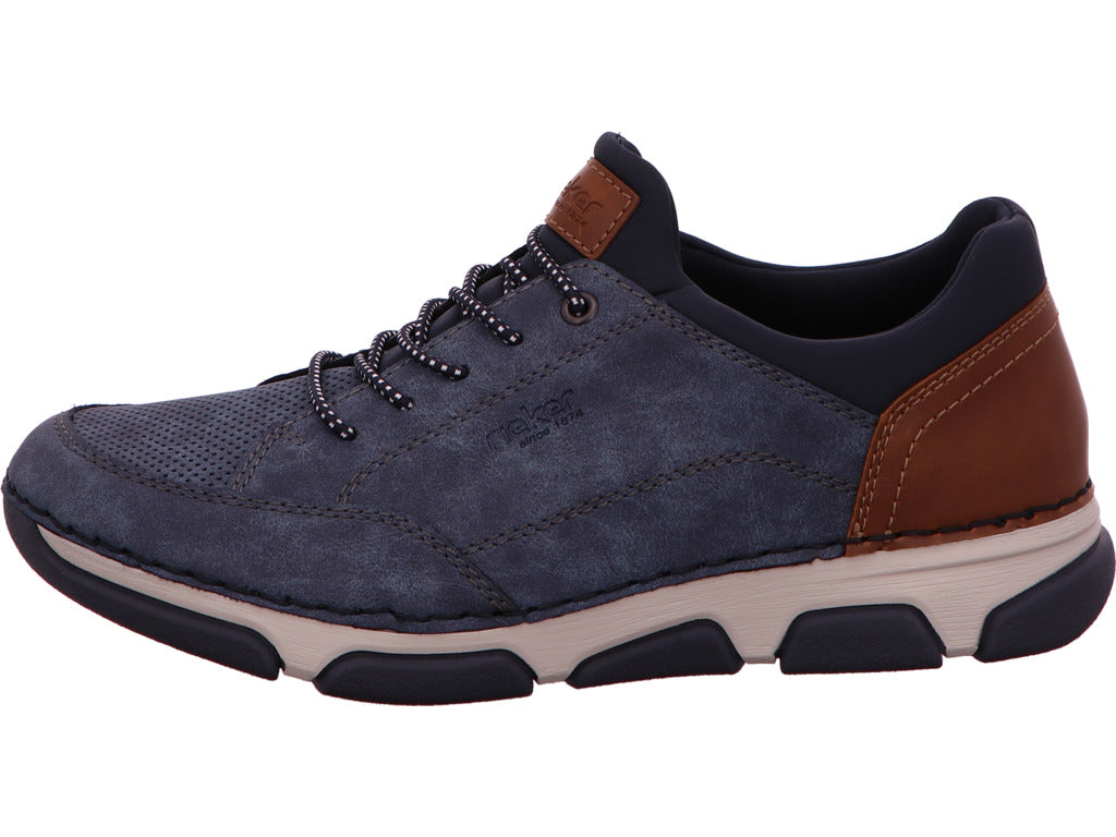 Rieker Herren Sneaker  in blau-bunt-kombiniert