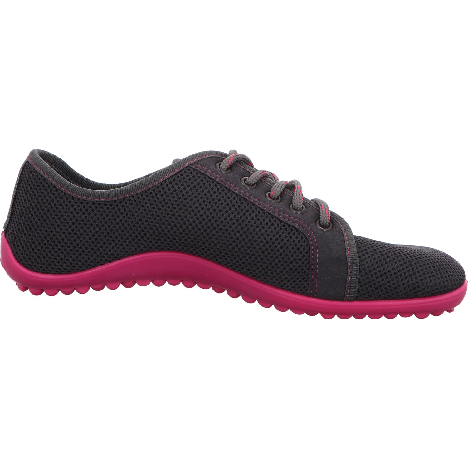 Leguano Sneaker Barfußschuhe Freizeit Damen Grau Stoff/Leinen    Bild5