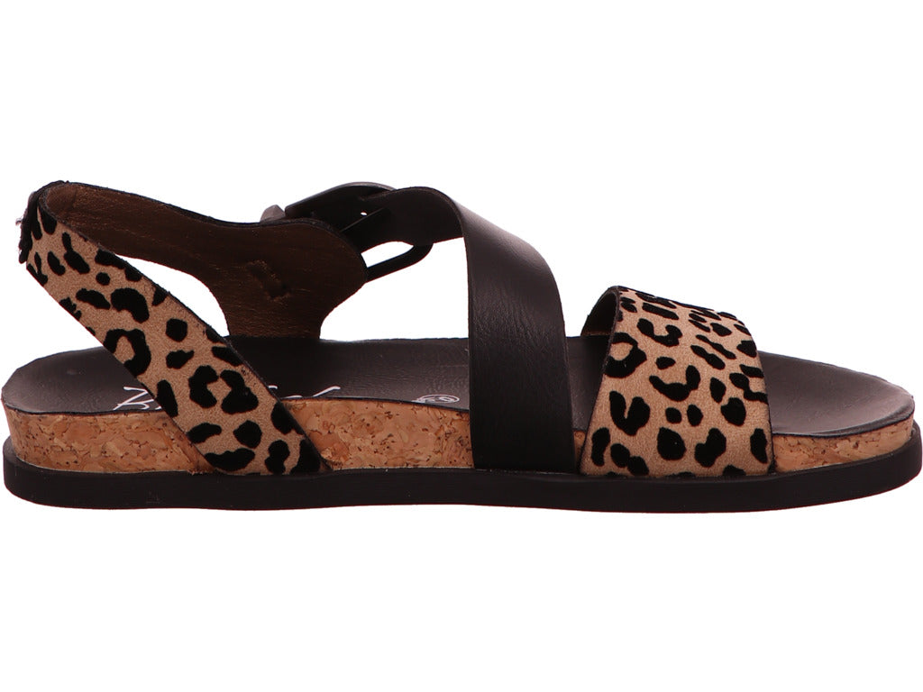 Blowfish Damen Sandalette Lance in schwarz-bunt-kombiniert
