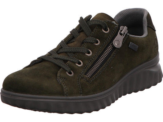 Rieker Damen Schnürschuh  in grün-kombiniert