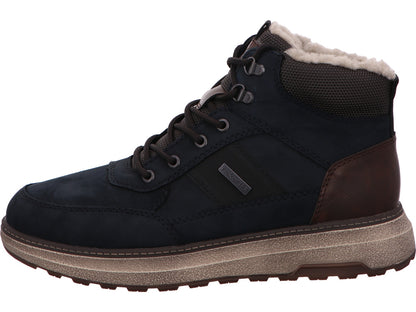Rieker Herren Stiefel  in blau-bunt-kombiniert