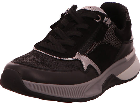 Gabor Comfort Damen Sneaker  in schwarz-bunt-kombiniert