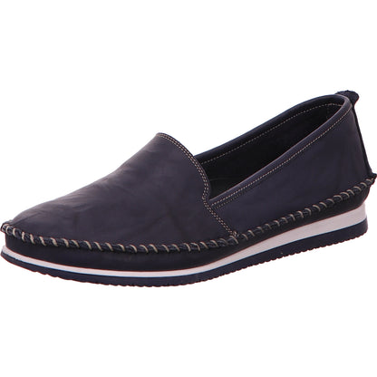 Andrea Conti Slipper Freizeitschuh Schlupfschuh Damen Blau Leder   Bild1