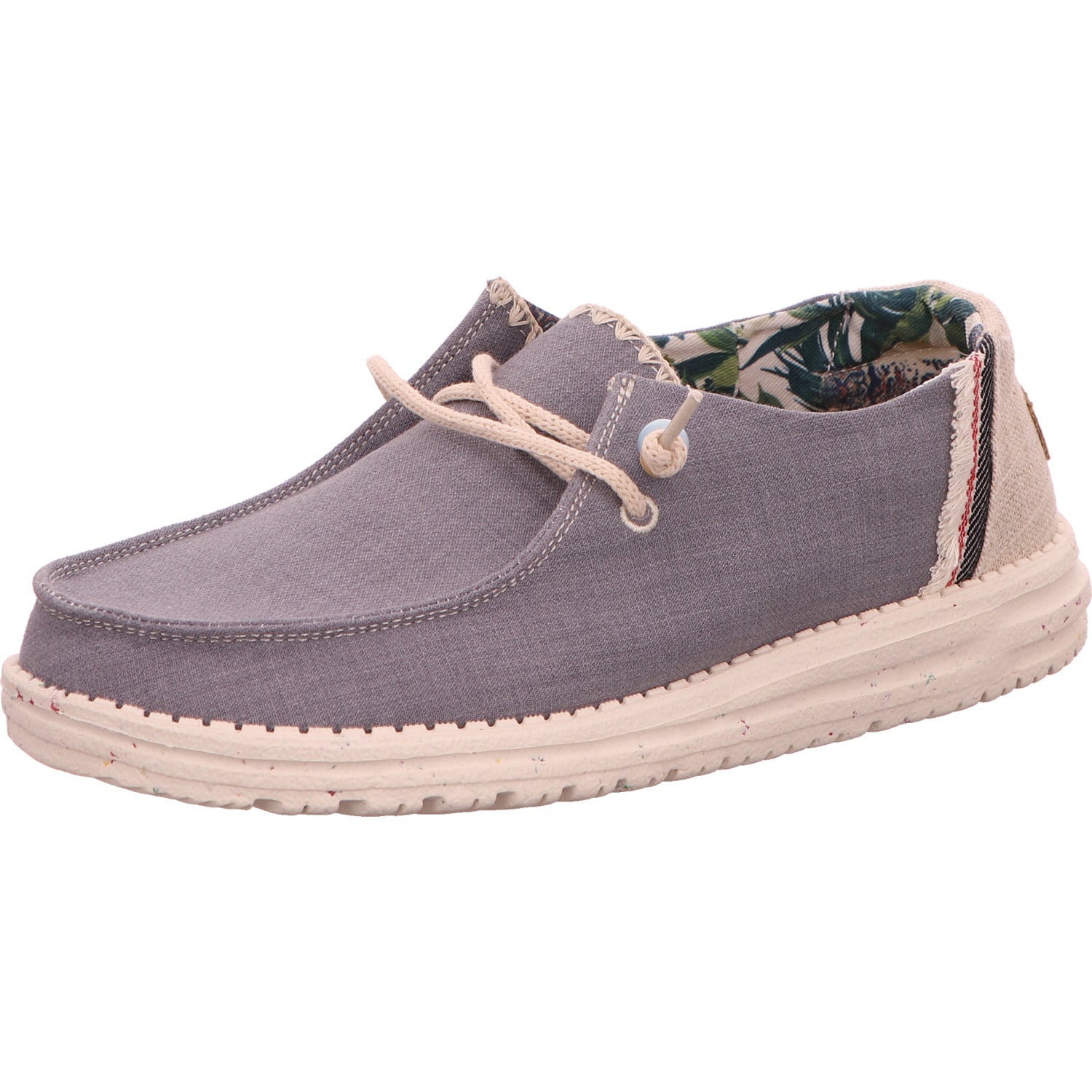 Hey Dude Slipper Halbschuh Damen Blau Stoff/Leinen   Bild1